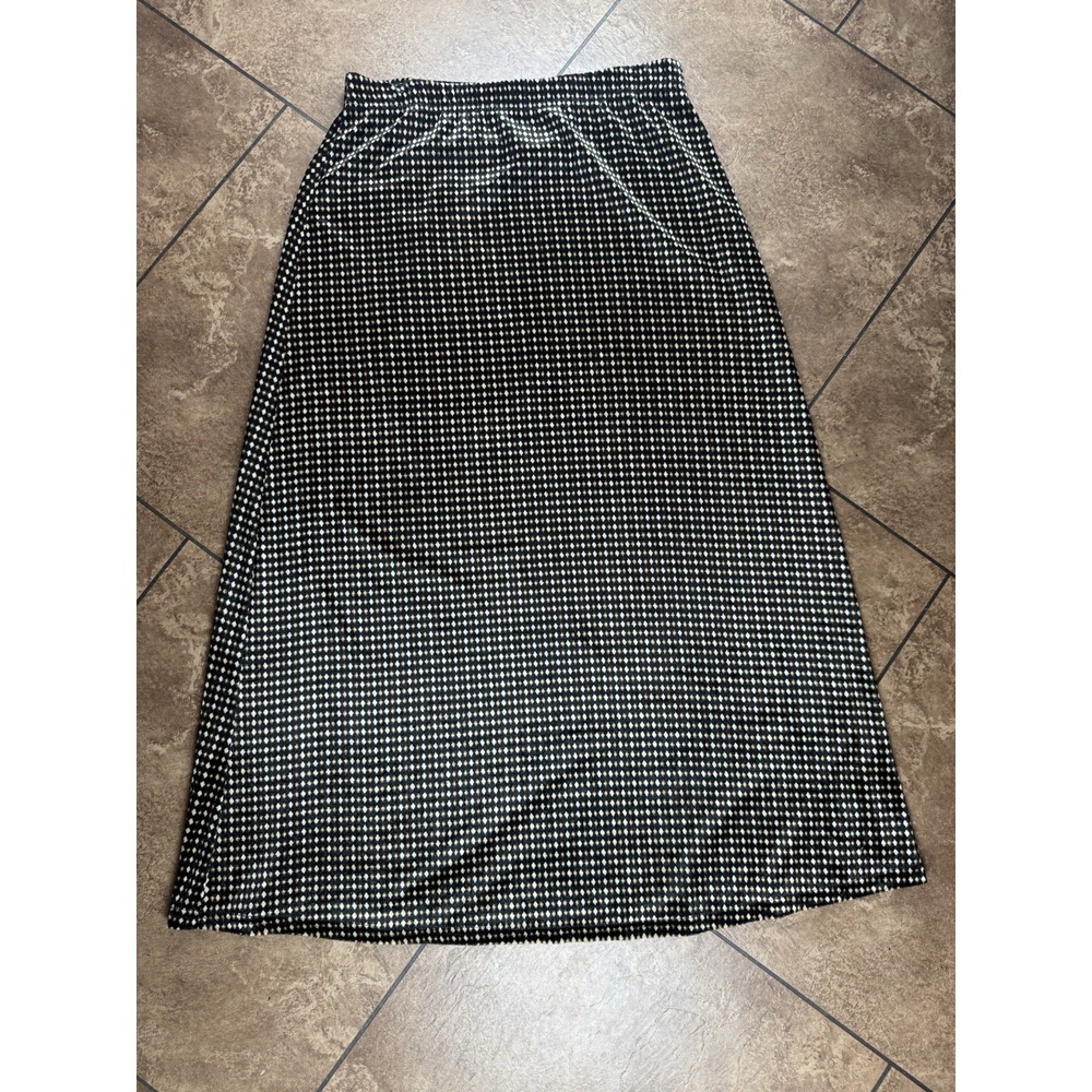 Vintage Velvet Maxi Skirt Large Chocolate Fairy Forest Grunge Geometric